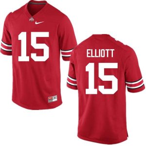 NCAA Ohio State Buckeyes Men's #15 Ezekiel Elliott Red Nike Football College Jersey RDF7845OH